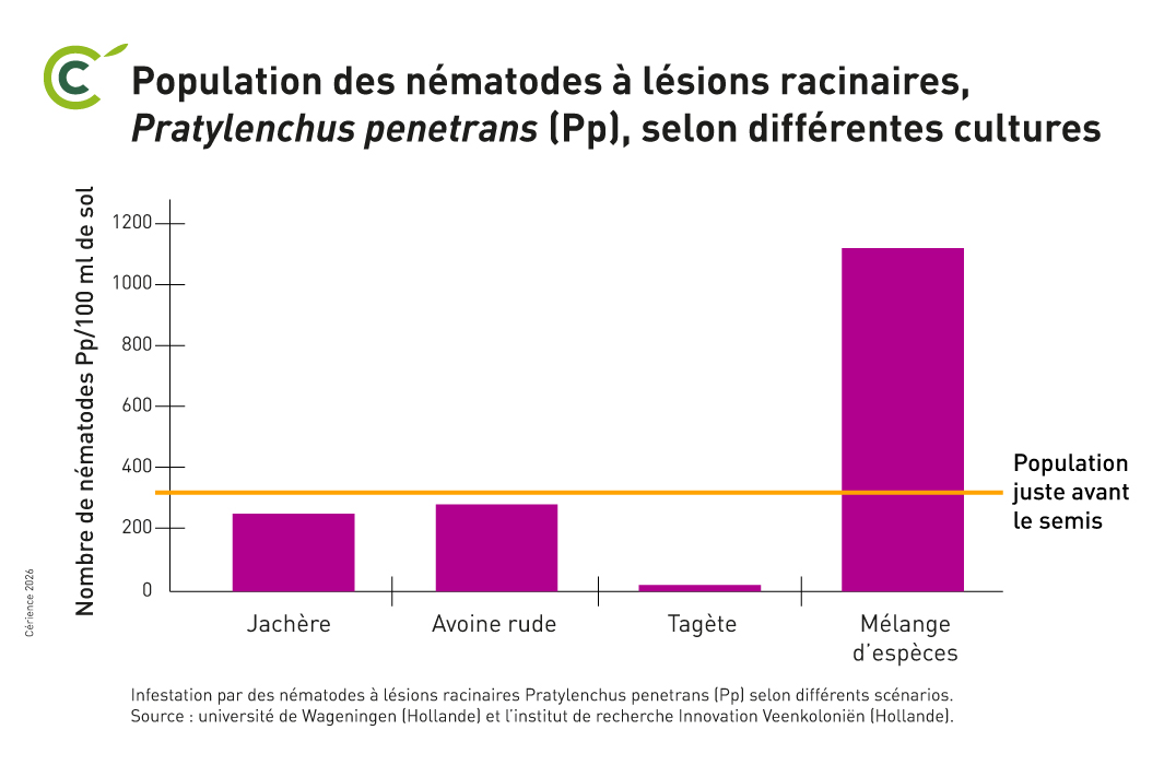 résultats d'essais nématodes